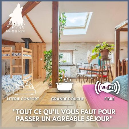 Chambre Triple Deluxe - Gite De La Louve Fougax-et-Barrineuf Dış mekan fotoğraf