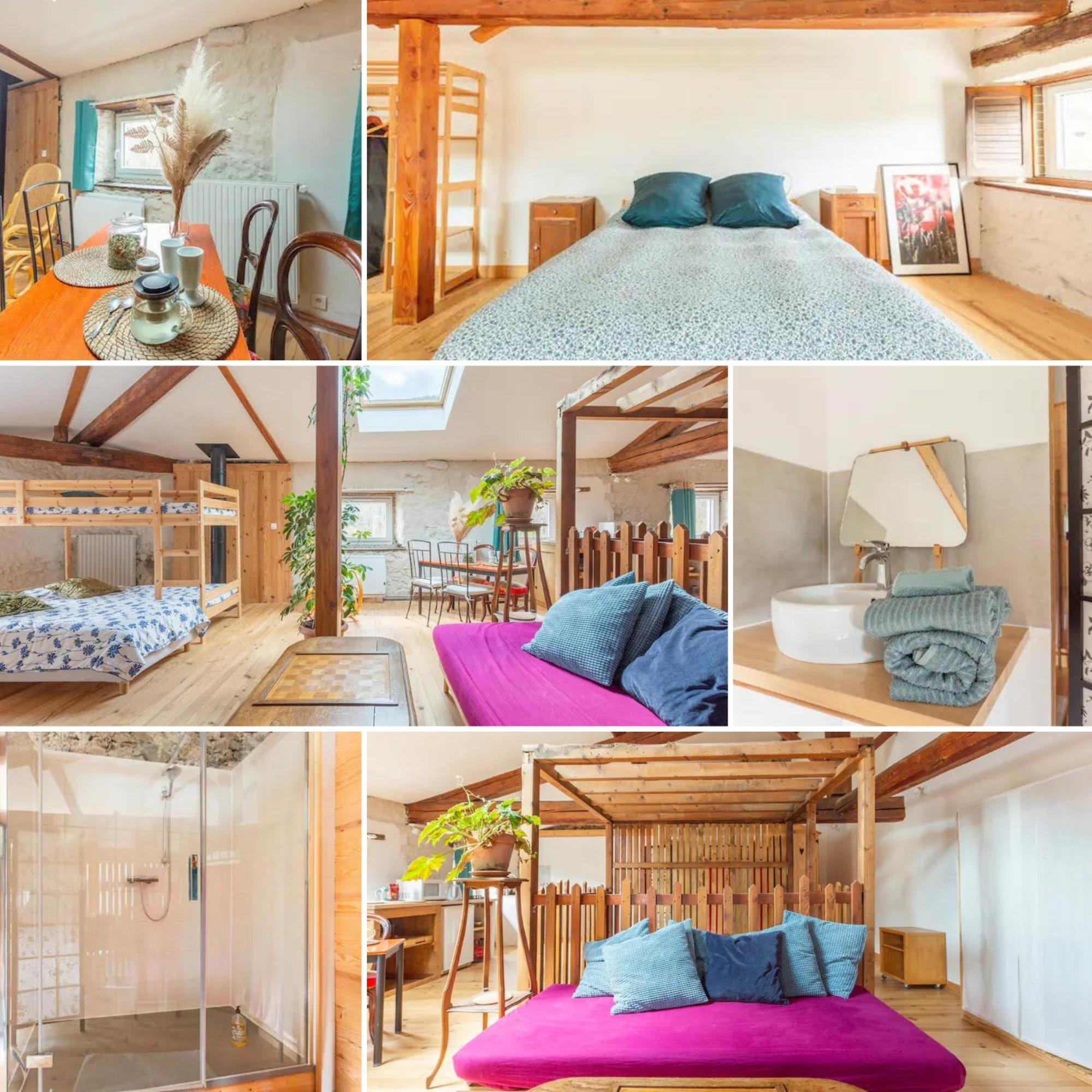 Chambre Triple Deluxe - Gite De La Louve Fougax-et-Barrineuf Dış mekan fotoğraf